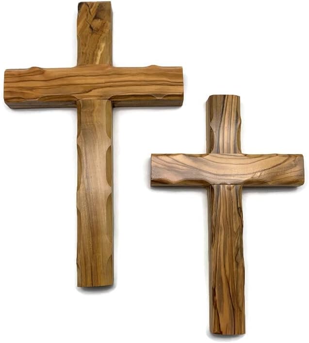 Olive Wood Wall Cross from Bethlehem 8x5 Inch