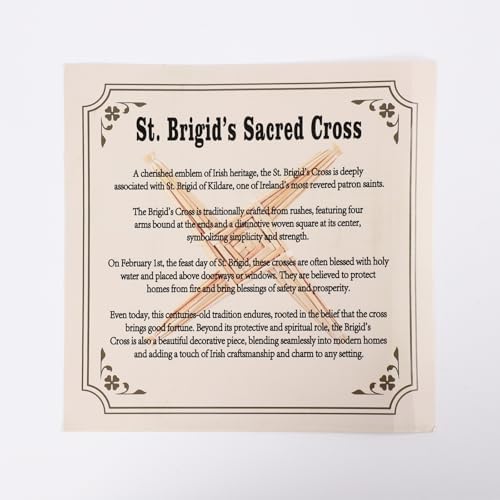 St Brigids Wall Cross 8 Inch Irish Decor