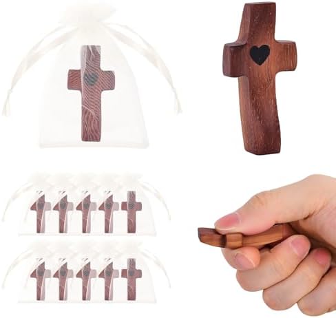 Xpokcai Handmade Wooden Cross My Heart Fidget Toy