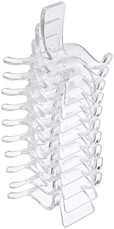 Hipiwe 10 Pack Acrylic Triangle Display Stands