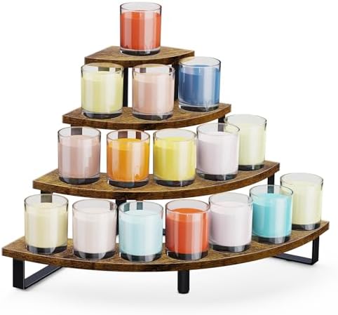 ELITEROO 4 Tier Display Stand with Curved Corner