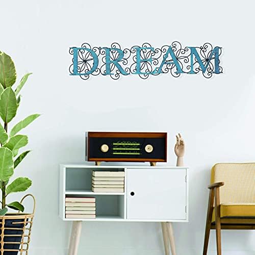 Joveco 32 Inches Metal Wall Decor Dream Signs