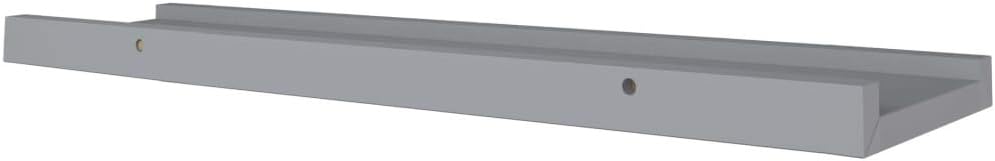 2 Pcs Gray Floating Photo Ledge Shelves Set