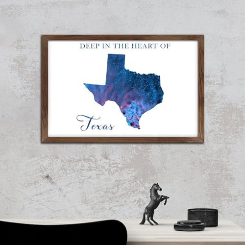 Galaxy Stars Wall Decor Sign 8x12in Rustic Wood Framed Art