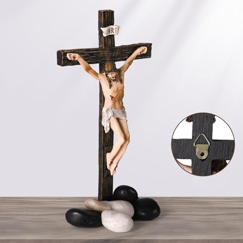 TALPGOD 10 Inch Wall Cross Religious Decor