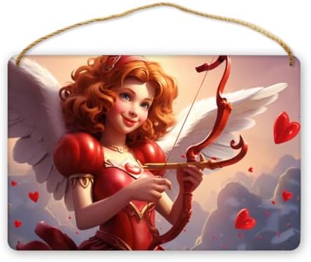 CDSASHCA Enchanting Cupids Charm Wood Sign