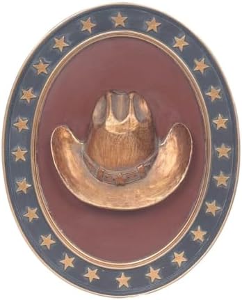 Esvinte Vintage Wall Sculpture with Cowboy Hat