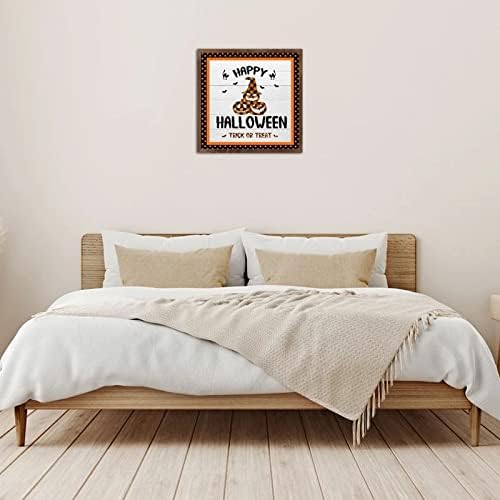 Happy Halloween Wood Framed Wall Decor Sign