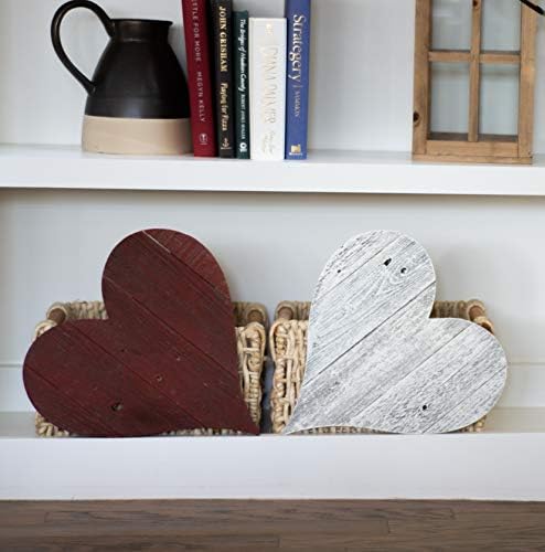 Rustic Farmhouse Wood Heart Wall Decor 12 Inches
