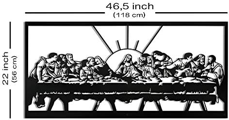 NORTH KAISER Last Supper Metal Wall Art