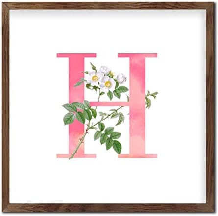 Rustic Wood Framed Printed Sign Wall Art for Front Porch