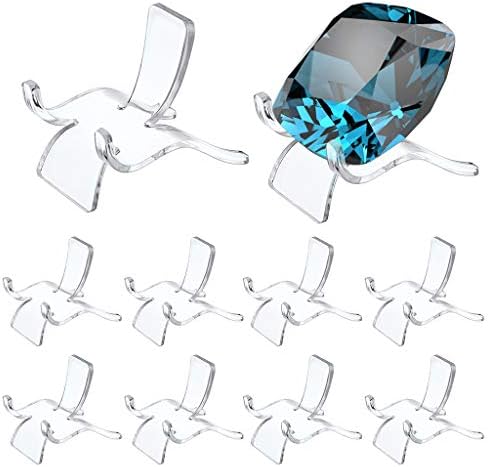 Hipiwe 10 Pack Acrylic Triangle Display Stands