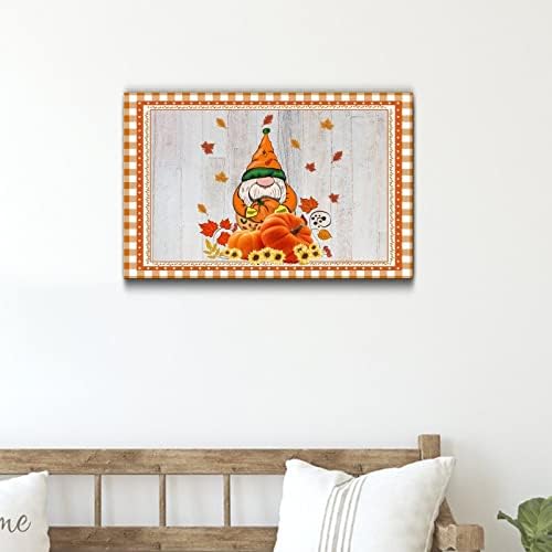Fall Harvest Thanksgiving Wooden Sign 12x16in
