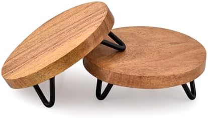 BHAVATU Riser Display Stands Set of 2 4x4x15