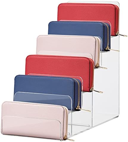 Cabilock 6-Tier Acrylic Display Stand for Purses and Accessories