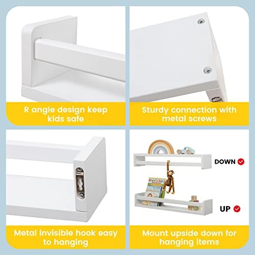 Fun Memories Double Floating Shelf for Kids Room