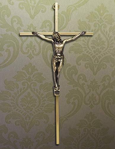 ACHIBANG 10 Inch Gold Crucifix Wall Cross