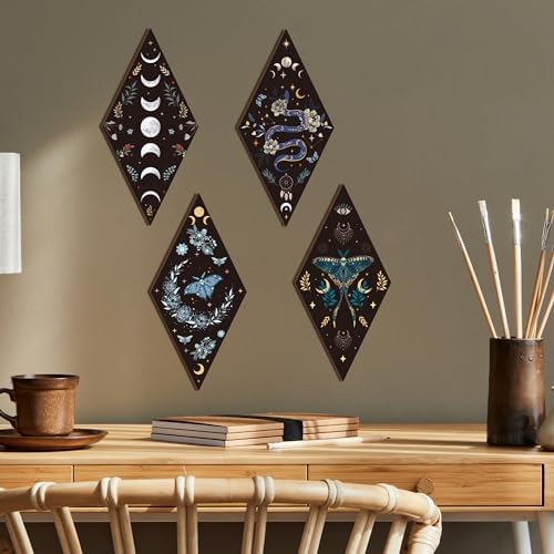Romart Moon Phase Wall Decor 4 Piece Set