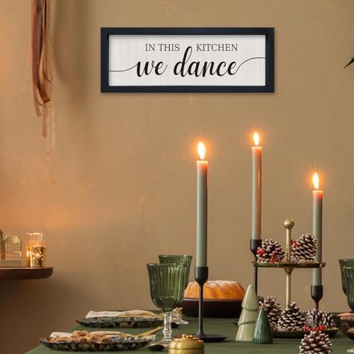 In This Kitchen We Dance Wall Sign 16x6
