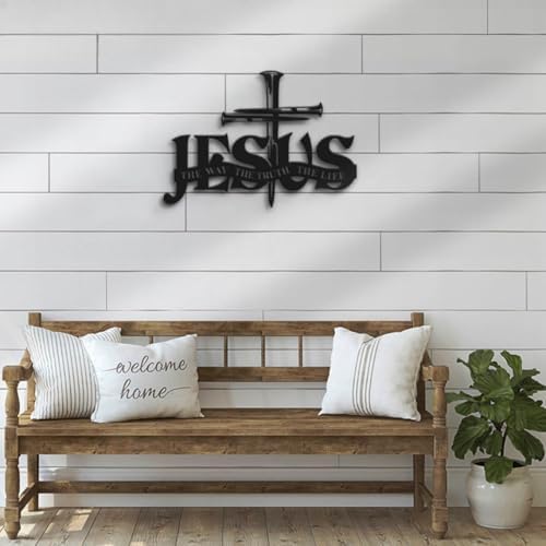 Personalized Cross Wall Decor with Name and LED Light