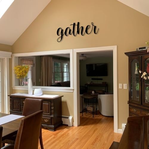 Bisamu Metal Gather Sign Art 355X16 Wall Decor