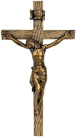 Josephs Studio Cross and Crucifix Collection 825 Inch Antique Gold Crucifix