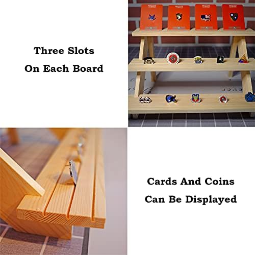 LUBANHAND 3 Steps Display Riser 2pcs Earring Showcase Stand
