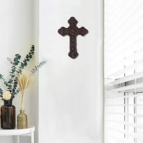 BRASSTAR Cast Iron Wall Cross Rustic Decor