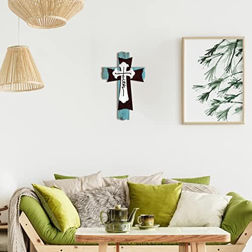 Yookeer 3 Layer Wooden Wall Cross Decor