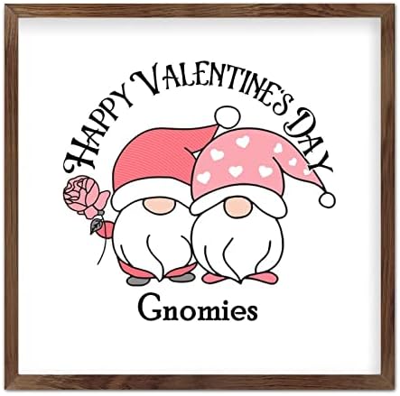 Wadcall Farmhouse Wood Wall Decor Happy Valentines Day Sign