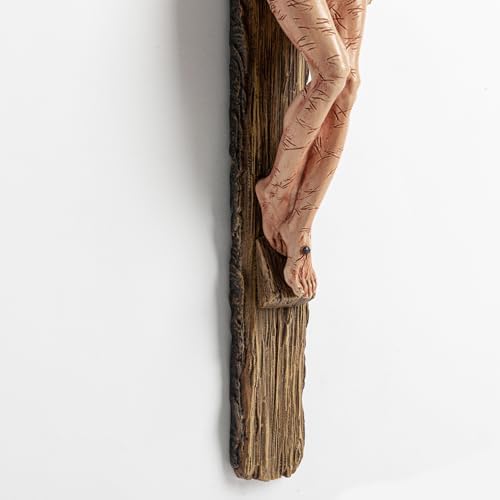 DevotedWalls 14 Inch Catholic Crucifix for Wall