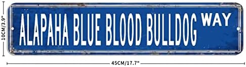 Alapaha Blue Blood Bulldog Metal Wall Sign