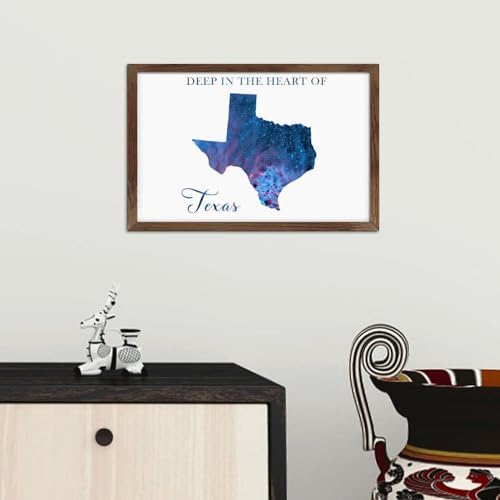 Galaxy Stars Wall Decor Sign 8x12in Rustic Wood Framed Art