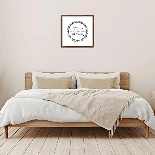 Rustic Wooden Wall Art Sign 12x12 Friend Appreciation Decor