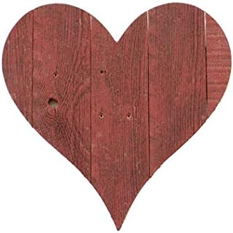 Rustic Farmhouse Wood Heart Wall Decor 12 Inches