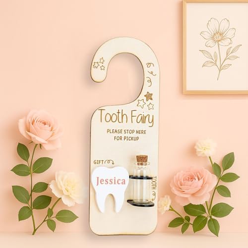 Personalized Tooth Fairy Door Hanger for Kids