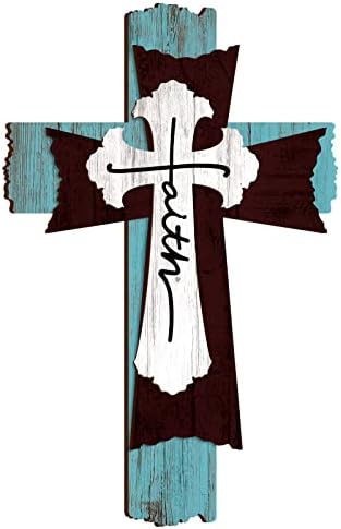 Yookeer 3 Layer Wooden Wall Cross Decor