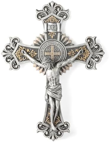 BC Catholic St Benedict Crucifix Wall Cross 12 Inch