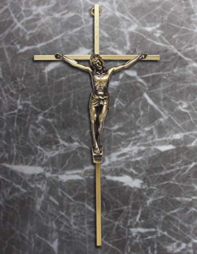 ACHIBANG 10 Inch Gold Crucifix Wall Cross