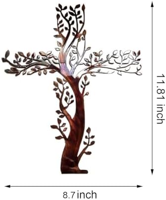 AMNGYOOK Metal Cross Wall Art 118x87 in