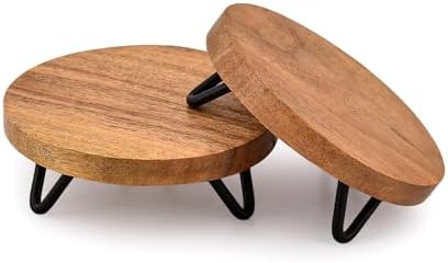 BHAVATU Riser Display Stands Set of 2 4x4x15