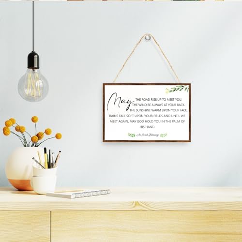 Irish Blessing Sign Wood Plaque Wall Decor