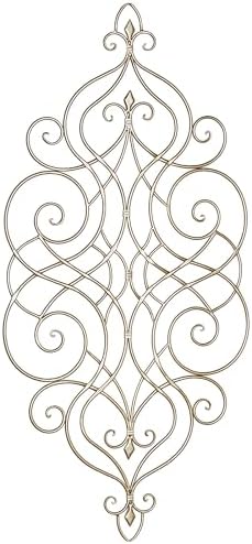 Touch of Class Nadia Elegant Scrolling Metal Wall Grille