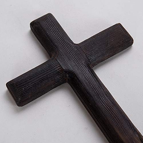 Kakalote Black Wooden Wall Cross Christian Decor