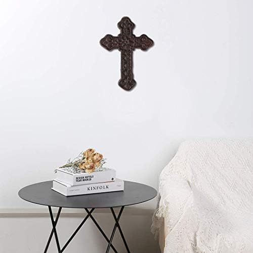 BRASSTAR Cast Iron Wall Cross Rustic Decor