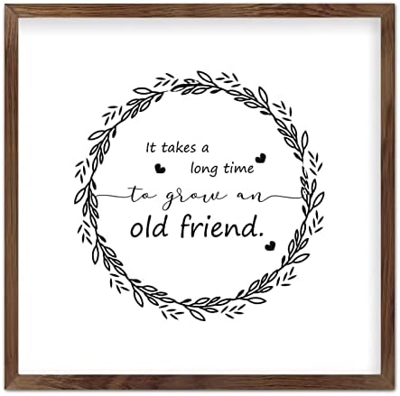 Rustic Wooden Wall Art Sign 12x12 Friend Appreciation Decor