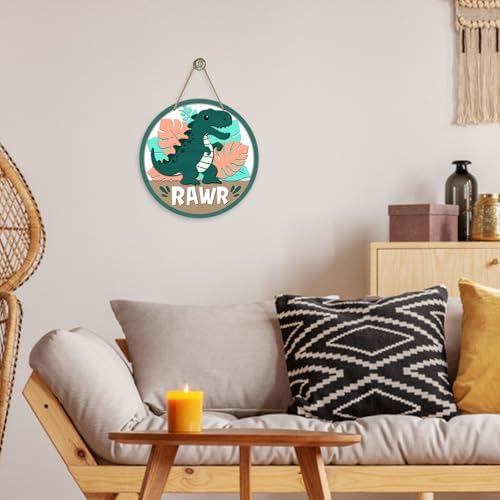 Deroro Dinosaur Rawr Front Door Sign Decor