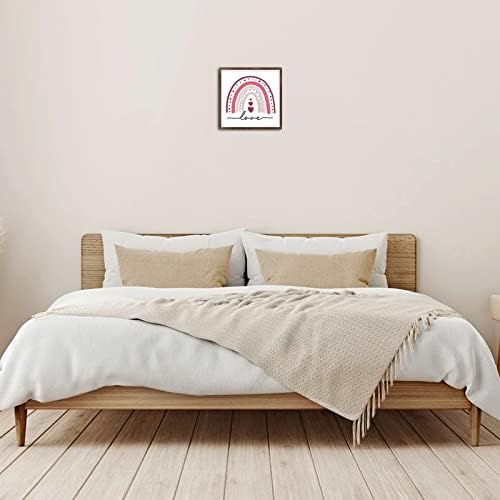 Wadcall Farmhouse Wall Art Rainbow Decor Sign