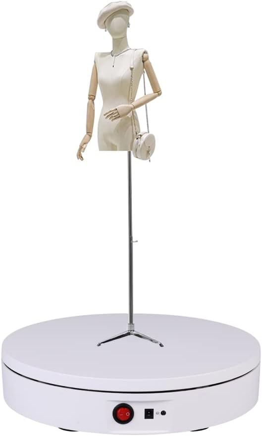 JAYEGT 360 Degree Electric Rotating Display Stand