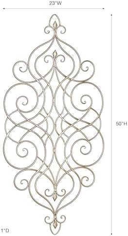 Touch of Class Nadia Elegant Scrolling Metal Wall Grille